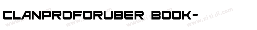ClanProForUBER Book字体转换